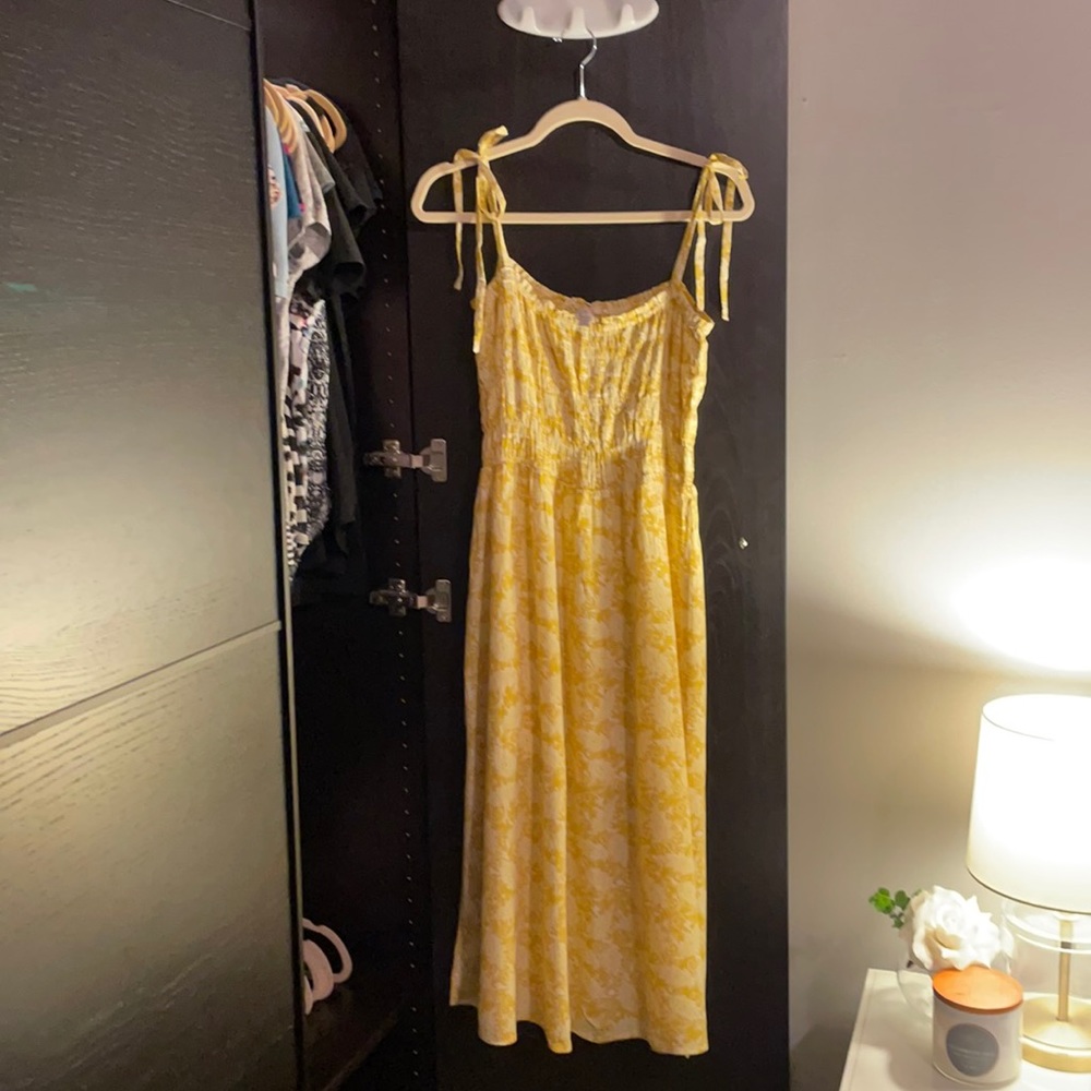 LOFT beach dress with shoulder ties